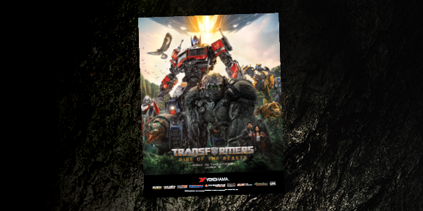 Monro and Yokohama Transformers Rise of the Beast limited edition poster with tire and alignment or oil change package