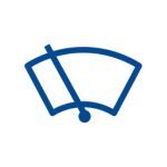 Blue Windshield Wiper Icon